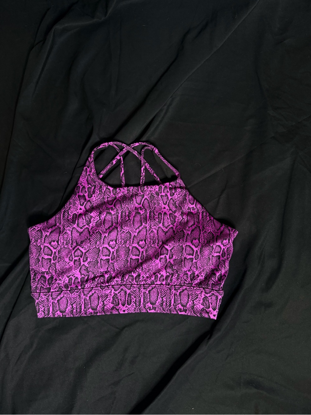 BuffBunny Reptilia Purple Sports Bra